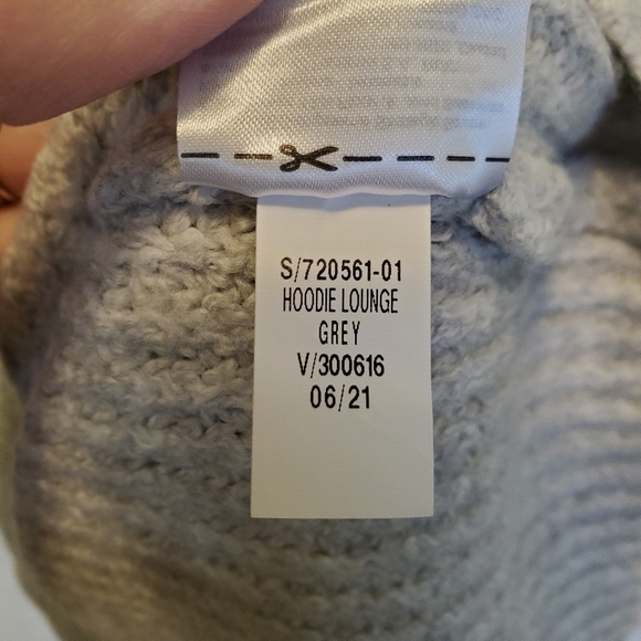 Old Navy Oversized Gray Hoodie Lounge Sweater Tunic Length Size Small - Picture 4 of 7